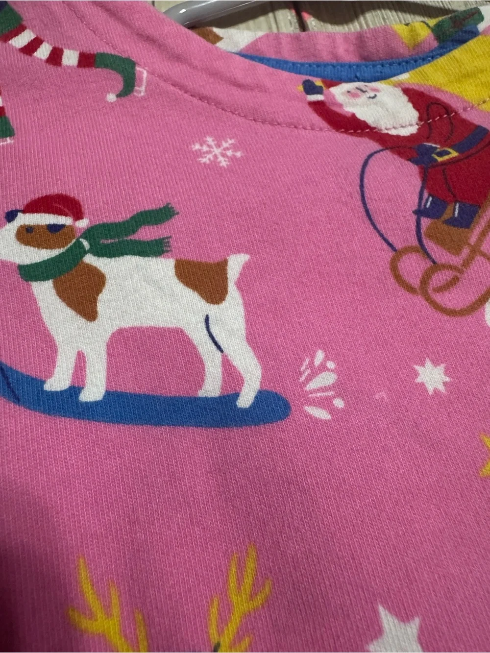 Mini Boden pink Christmas dress 4-5y girls